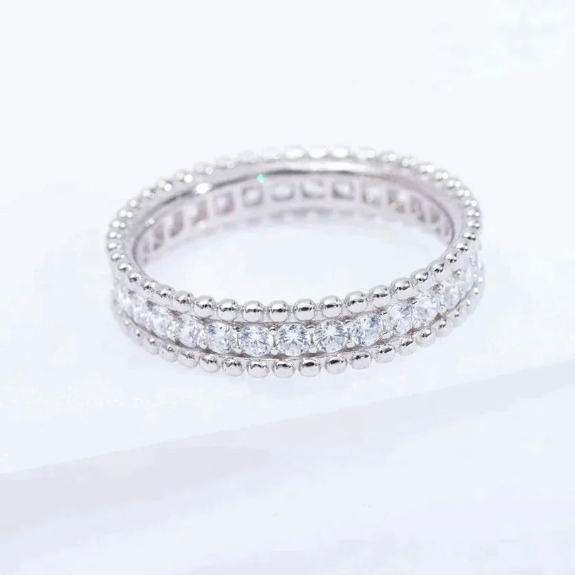 ??Loco?¡¥PERLEE DIAMOND SILVER RING