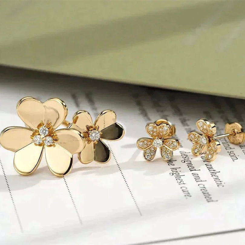 ??Loco?¡¥CLOVER COMOS GOLD DIAMOND RING
