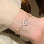 ??Loco?¡¥CLOVER 5 MOTIF PINK BLUE RED WHITE BRACELET