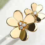 ??Loco?¡¥CLOVER COMOS GOLD DIAMOND RING