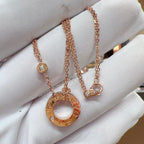 ??Loco?¡¥LOVE NECKLACE 16MM 2 DIAMONDS