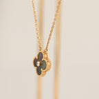 ??Loco?¡¥CLOVER 15MM DIAMOND AND MOTHER-OF-GREY NECKLACE