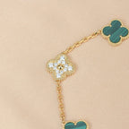 [Loco]New  CLOVER 5 MOTIF MALACHITE BRACELET COLLECTION