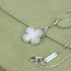 ??Loco?¡¥CLOVER  15MM WHITE MOTHER-OF-PEARL SILVER