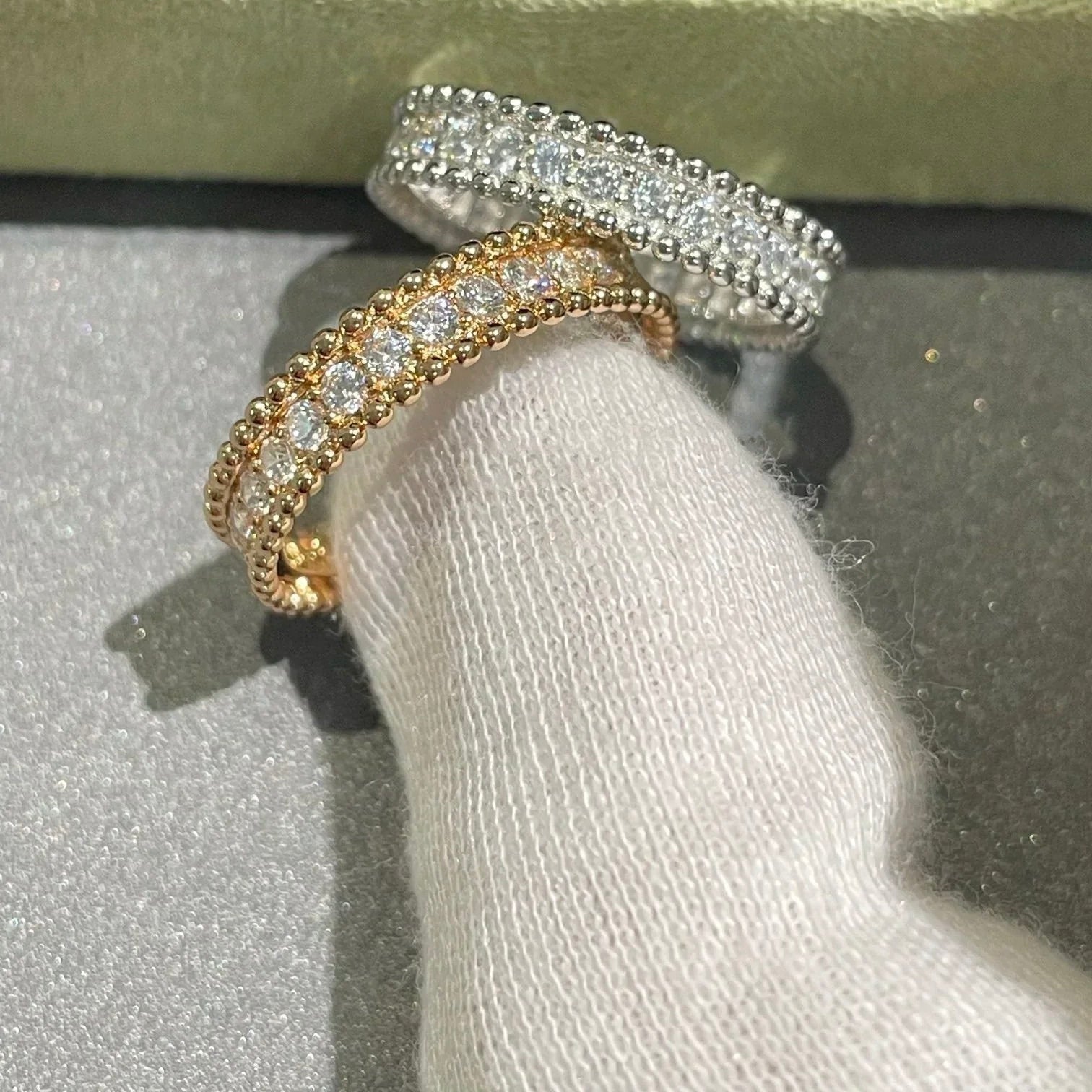 ??Loco?¡¥PERLEE DIAMOND SILVER RING