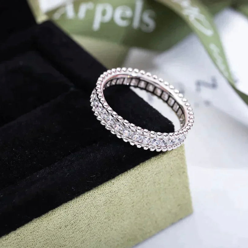 ??Loco?¡¥PERLEE DIAMOND SILVER RING