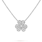 ??Loco?¡¥CLOVER DIAMOND NECKLACE SILVER