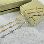 [??Loco?¡¥]CLOVER 6 MOTIF DIAMOND LASER BRACELET