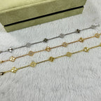 [??Loco?¡¥]CLOVER 6 MOTIF DIAMOND LASER BRACELET