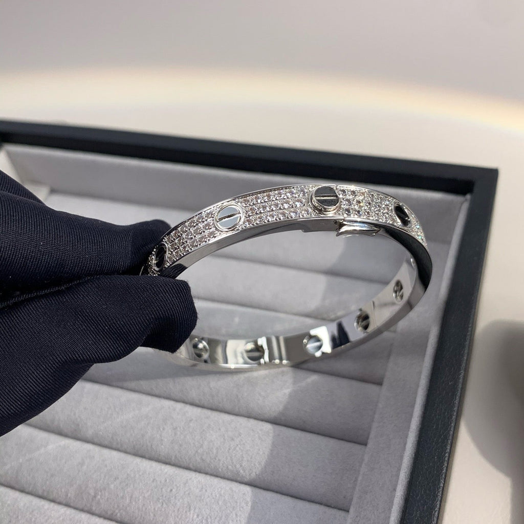 ??Loco?¡¥LOVE BRACELET 6.1MM DIAMOND-PAVED CERAMIC