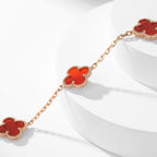 ??Loco?¡¥CLOVER 10 MOTIFS CARNELIAN NECKLACE
