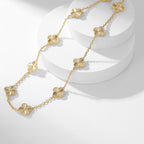 ??Loco?¡¥CLOVER 10 MOTIFS LASER NECKLACE