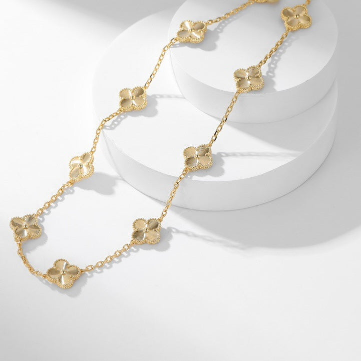 ??Loco?¡¥CLOVER 10 MOTIFS LASER NECKLACE