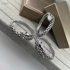 [Loco】NEW OBSIDIAN & DIAMOND SERPENT BRACELET