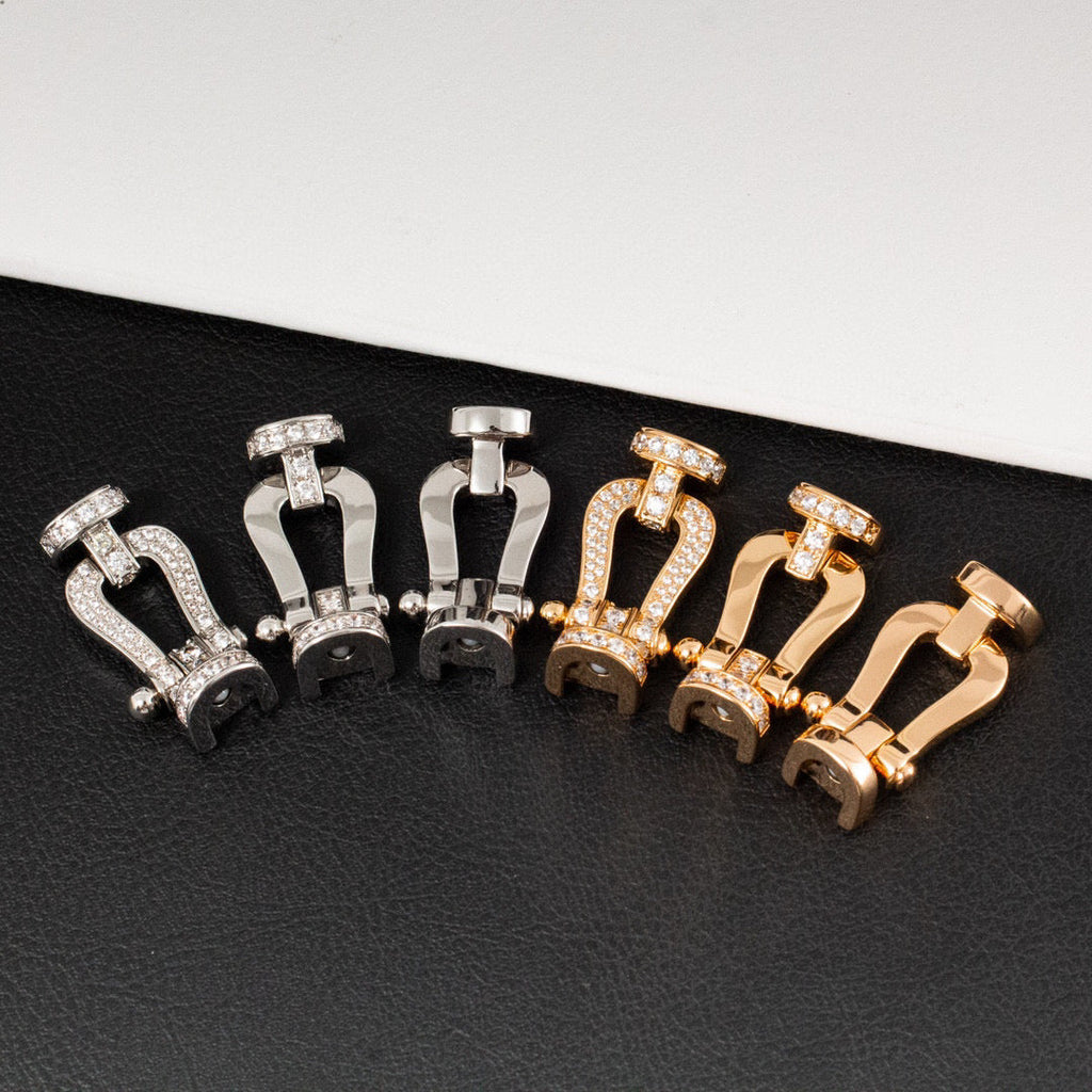 ??Loco?¡¥FORCE LARGE HORSESHOE FULL DIAMOND BRACELET ROSE GOLD