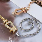 ??Loco?¡¥FORCE LARGE HORSESHOE CLASP  METAL BRACELET