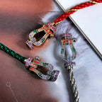 ??Loco?¡¥FORCE LARGE HORSESHOE  COLORED DIAMOND BRACELET ROSE GOLD