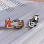 ??Loco?¡¥FORCE LARGE HORSESHOE  COLORED DIAMOND BRACELET ROSE GOLD