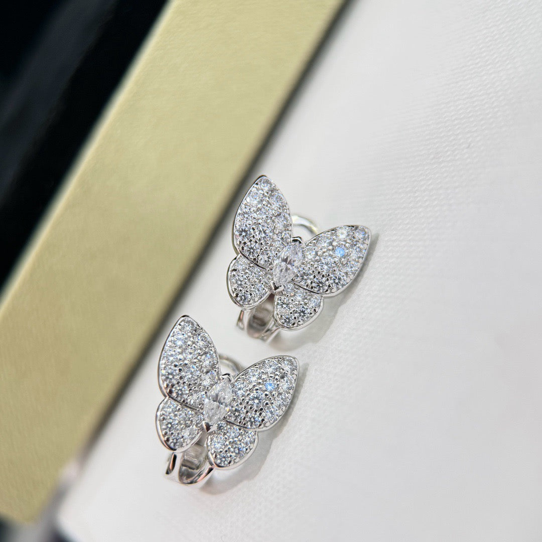 ??Loco?¡¥BUTTERFLY ALL DIAMOND EARRINGS