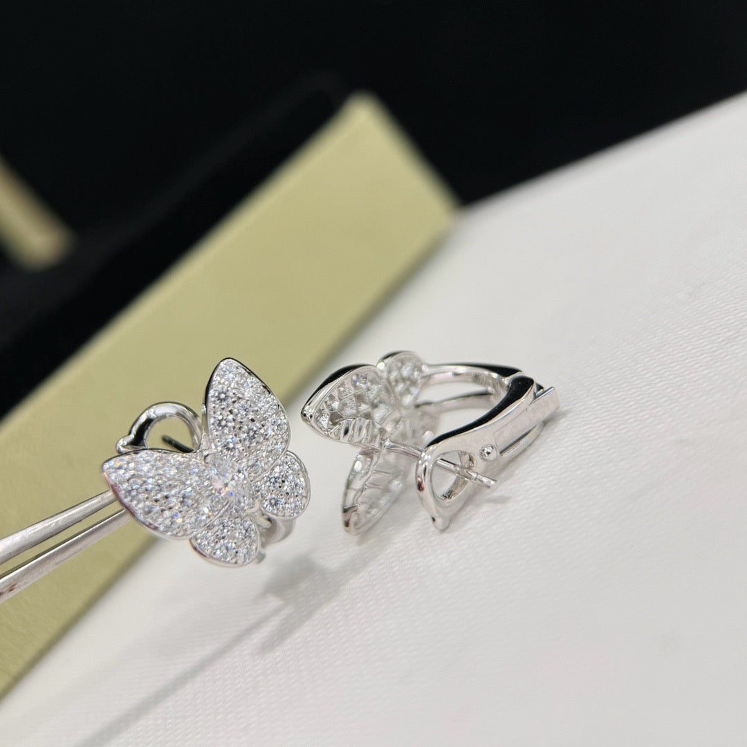 ??Loco?¡¥BUTTERFLY ALL DIAMOND EARRINGS