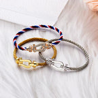 ??Loco?¡¥FORCE LARGE HORSESHOE NO DIAMOND BRACELET GOLD