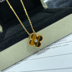 ??Loco?¡¥CLOVER 15MM DIAMOND AND YELLOW TIGER'S EYE AGATE necklace