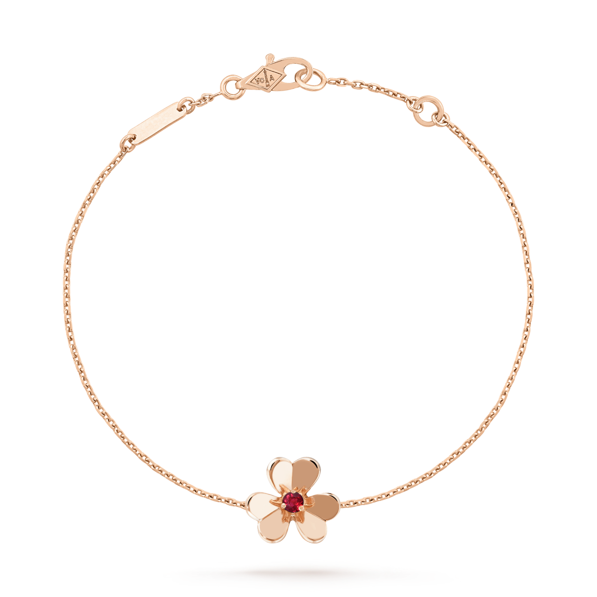 ??Loco?¡¥FRIVOLE GOLD FLOWER PINK MALACHITE BRACELET