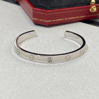 ??Loco?¡¥LOVE BRACELET 6.1MM 1 DIAMOND OPEN CUFF