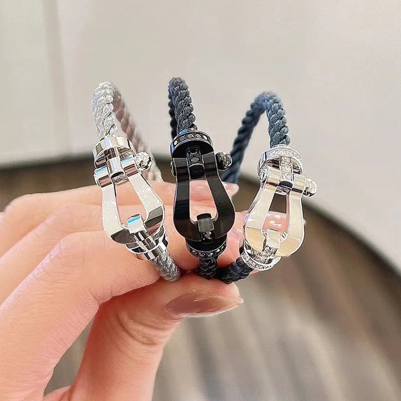 ??Loco?¡¥FORCE LARGE HORSESHOE NO DIAMOND BRACELET GOLD