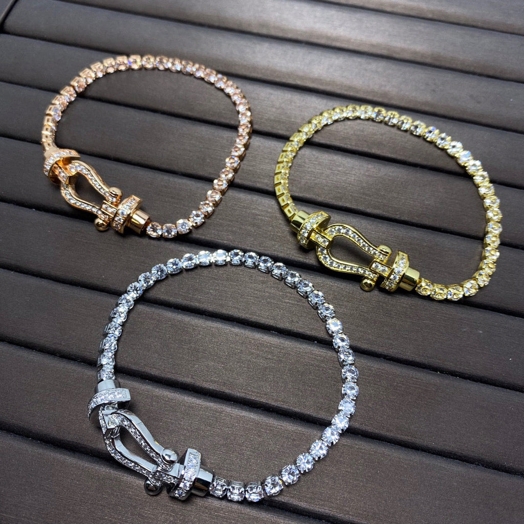??Loco?¡¥FORCE  HORSESHOE  DIAMOND TENNIS BRACELET