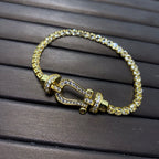 ??Loco?¡¥FORCE  HORSESHOE  DIAMOND TENNIS BRACELET