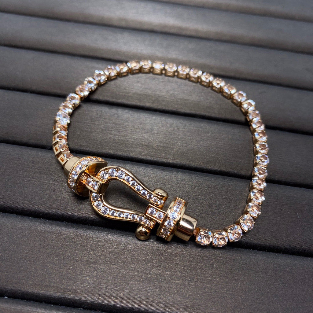 ??Loco?¡¥FORCE  HORSESHOE  DIAMOND TENNIS BRACELET