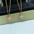 ??Loco?¡¥CLOVER 15MM PINK MOTHER-OF-PEARL SINGLE FLOWER NECKLACE