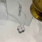 ??Loco?¡¥CLOVER 15MM DIAMOND SINGLE FLOWER NECKLACE