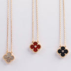 ??Loco?¡¥CLOVER 15MM DIAMOND CARNELIAN NECKLACE