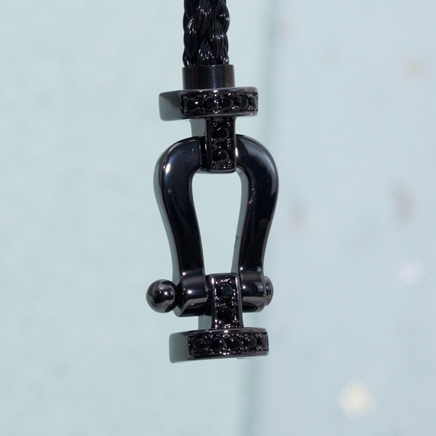 ??Loco?¡¥FORCE LARGE SERIES HORSESHOE BLACK SAMURAI BRACELET