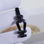 ??Loco?¡¥FORCE LARGE SERIES HORSESHOE BLACK SAMURAI BRACELET