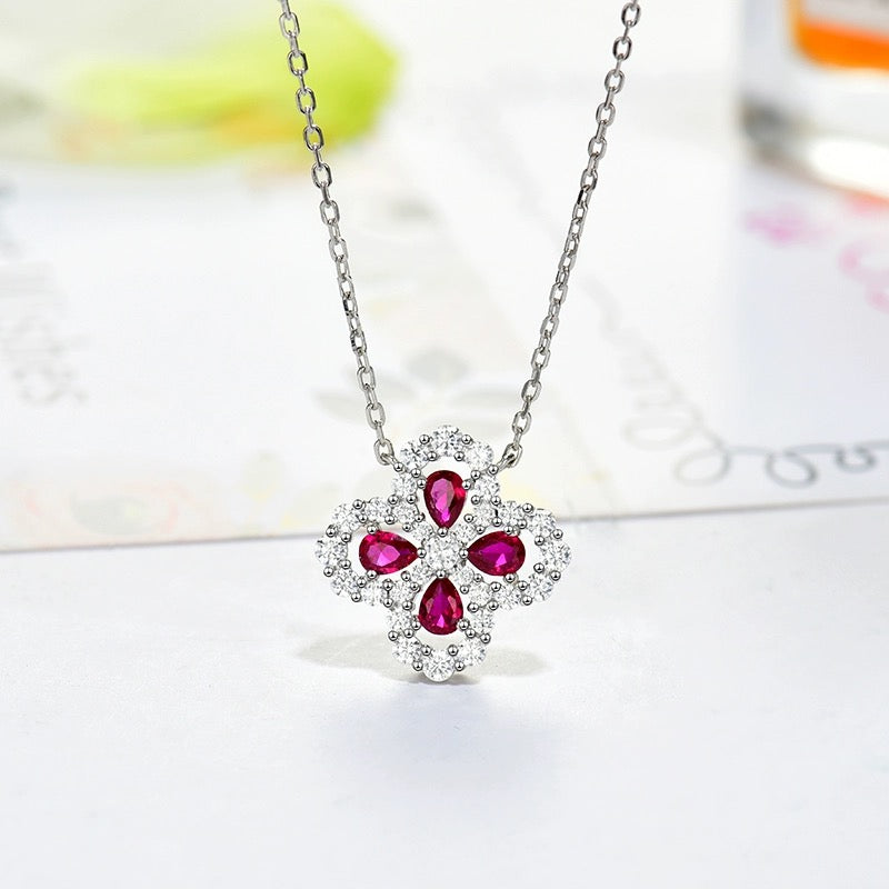 ??Loco?¡¥LOOP NECKLACE FULL MOTIF DIAMOND 16MM MULTIPLE COLORS