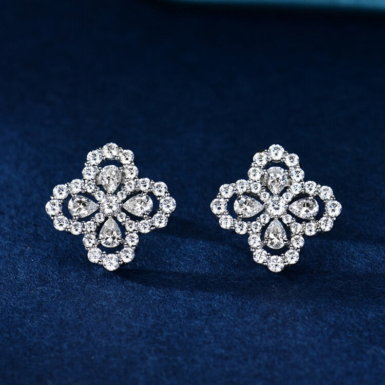 ??Loco?¡¥LOOP EARRINGS FULL MOTIF DIAMOND 16MM
