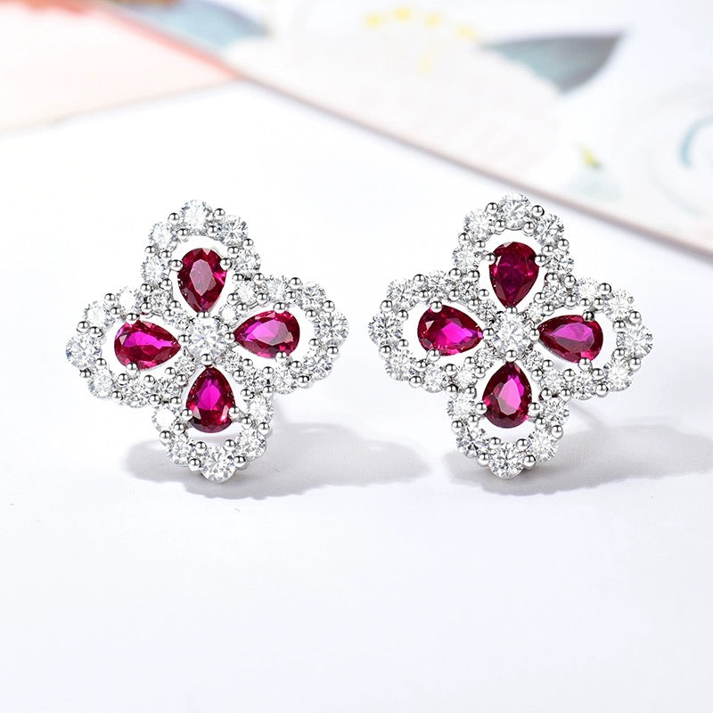 ??Loco?¡¥LOOP EARRINGS FULL MOTIF DIAMOND 16MM