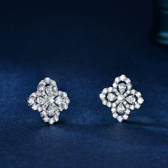 ??Loco?¡¥LOOP EARRINGS FULL MOTIF DIAMOND 16MM