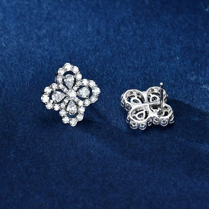 ??Loco?¡¥LOOP EARRINGS FULL MOTIF DIAMOND 16MM