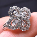 ??Loco?¡¥LOOP RING FULL MOTIF DIAMOND 16MM SILVE
