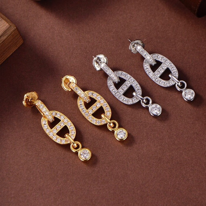 ??Loco?¡¥HM CHAINE DIAMOND EARRINGS