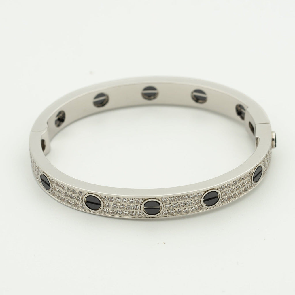 ??Loco?¡¥LOVE BRACELET 6.1MM DIAMOND-PAVED CERAMIC