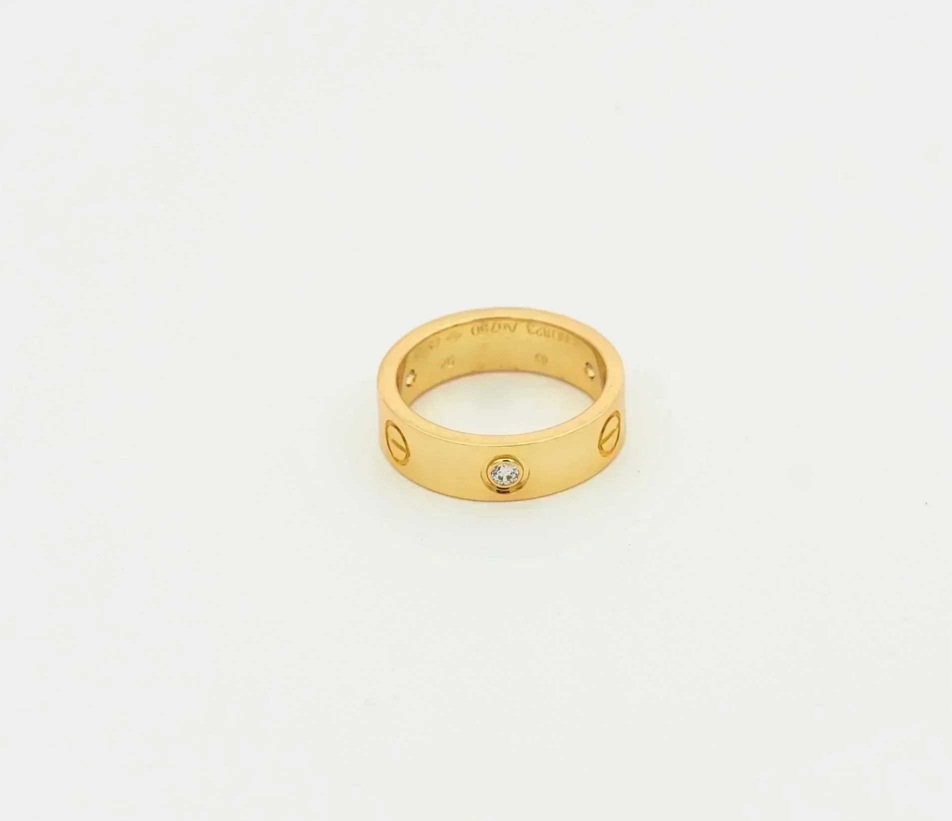 ??Loco?¡¥LOVE RING 5.5MM 3 DIAMONDS GOLD