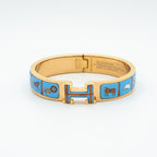 ??Loco?¡¥H PINK GOLD BRACELET BLUE CERAMIC