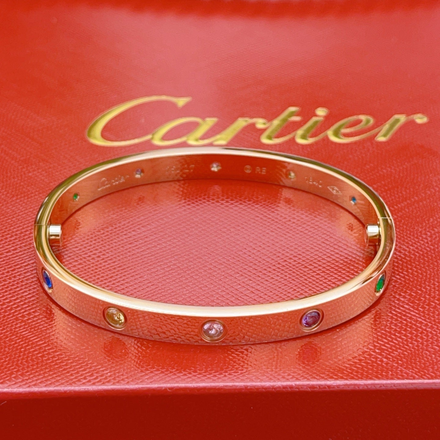 [Loco JURI]2026 RAINBOW LOVE BRACELET 6.1MM  10 DIAMONDS