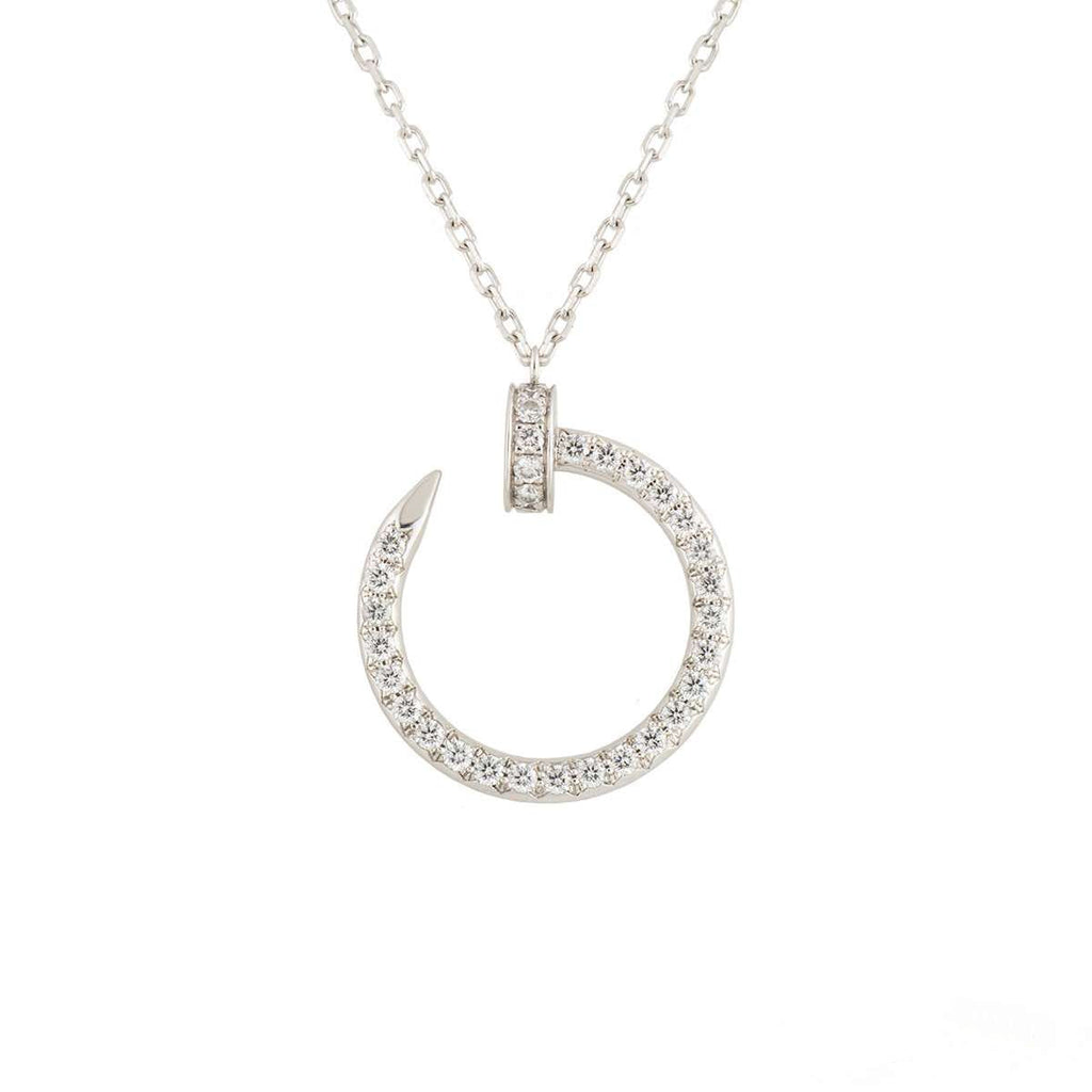 ??Loco?¡¥JUSTE NECKLACE SILVER DIAMONDS