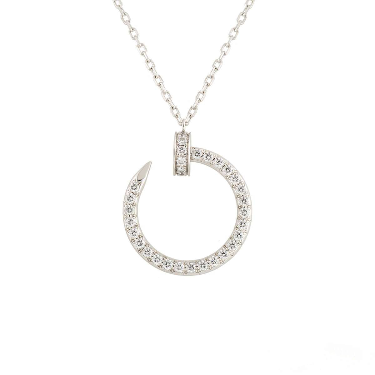 ??Loco?¡¥JUSTE NECKLACE SILVER DIAMONDS